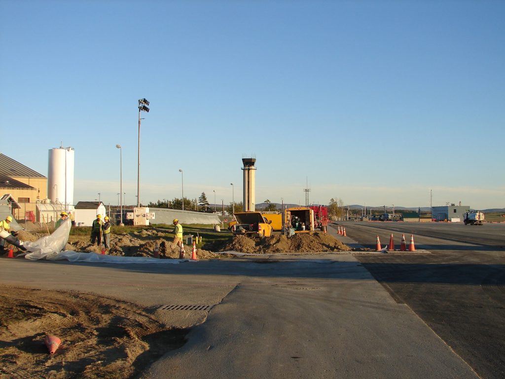 The Moulison crew working at Bangor International Airport