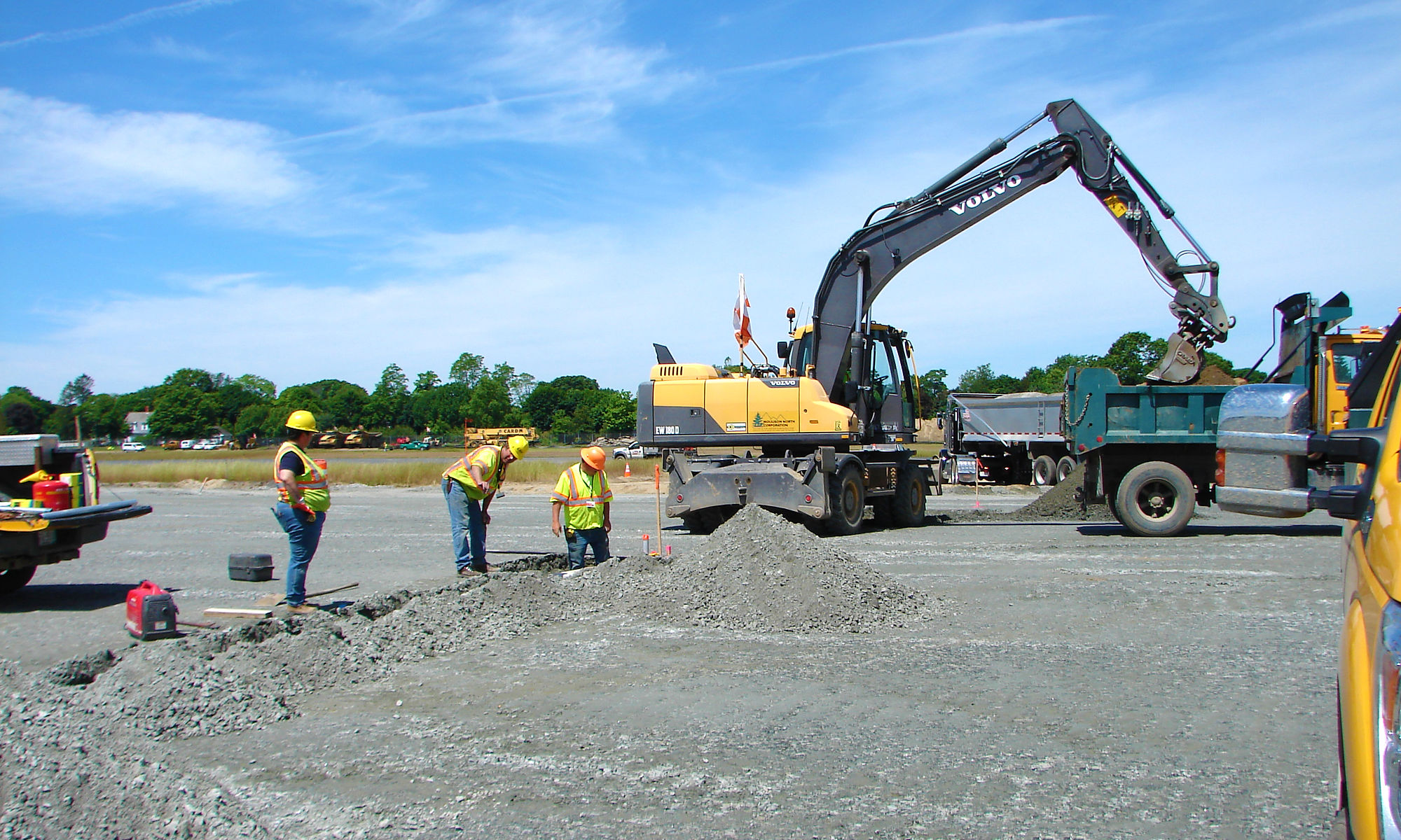 Moulison Team Members working on a project at T.F. Green Airport Warwick, RI